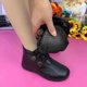 thumbnail image 2 of Botines para mujer de mujer informales para caminar los últimos de mujer deportivos informales de invierno botas de nieve gruesas de felpa informales (Black 6.50), 2 of 6