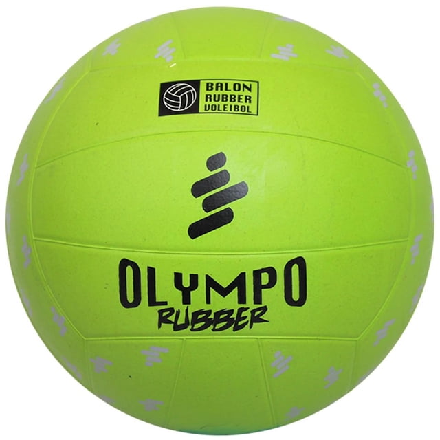 Balón Voleibol Oka Olympo Verde Rubber N°5 para Interior y Exterior
