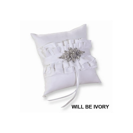 UPC 099231000170 product image for Ivory/Black or White Isabella Ring Pillow | upcitemdb.com