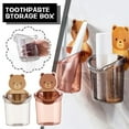 thumbnail image 3 of BETTERLIFE Wall Mounted Toothpaste Holder No Drill Suction Cup Plastic Storage Organizer~ G2G2, 3 of 8