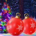 thumbnail image 3 of 60cm Inflatable Christmas Ball with Light Glow Giant Atmosphere Ball Home Garden, 3 of 8