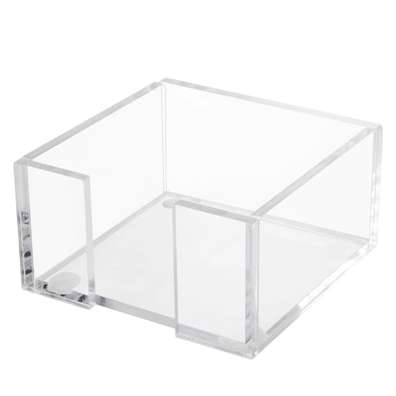 CCOCC 3.35x3.35 Inch Sticky Note Holder, Clear Acrylic Sticky Dispenser, Post It Note Holder for Office Desk & Home Organization
