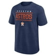 thumbnail image 2 of Men's Logo Athletic Heather Navy Houston Astros Top Notch T-Shirt, 2 of 3