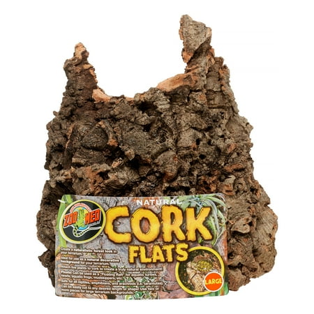UPC: 0097612210125 | Zoo Med Natural Cork Flat Terrarium Accessory  Large  Assorted Colors