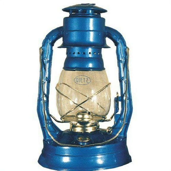 Dietz #8 Air Pilot Brass Trim Oil Lantern, Blue
