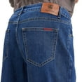thumbnail image 5 of Coevals Club Men's Straight Leg Classic 5-Pocket Casual Work Jeans 30L 3# Medium Stonewash 36, 5 of 7