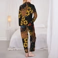 thumbnail image 5 of Disketp Pajamas Set Long Sleeve Sleepwear Womens Button Down Nightwear Pj Sets-Embroidery Chicken Rooster, 5 of 9