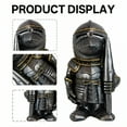 thumbnail image 2 of ICERUN 3Pcs Garden Gnomes,Resin Knight with Spear Sculpture Garden Decor for Outside,Vintage Aged Craft Outdoor Statues,Style2, 2 of 7