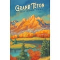 thumbnail image 4 of Grand Teton National Park, Wyoming, Oil Painting (1000 Piece Puzzle, Size 19x27, Challenging Jigsaw Puzzle for Adults and Family, Made in USA), 4 of 4