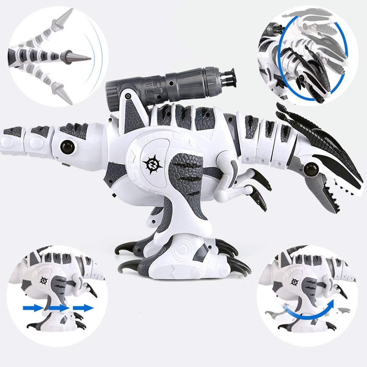 RC Robot Dinosaur Intelligent Interactive Smart Toy Electronic Remote Controller Robot Walking Dancing Singing with Fight Mode Toys