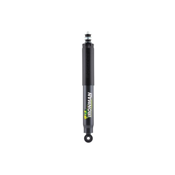 Fits 2022-2024 Toyota Tundra Ironman 4x4 Shock Absorber 45003FEC Pro; Nitrogen Gas Charged; Without Reservoir; 4 Year Warranty; Non Adjustable Valving; With Black Boot; Black Shock Body; Single