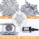 thumbnail image 3 of Christmas Tree Topper Lighted, LED Rotating Snowflake, 3D Glitter Lighted Sliver Snow Tree Topper for Christmas Tree Decorations Zhivalor Decoración, 3 of 6