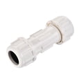 thumbnail image 1 of Unique Bargains PVC Compression Plumbing Coupling Straight Pipe Fitting 20mm White, 1 of 5