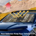 thumbnail image 6 of Xixirimido Car Windshield Sun Shade Front Windshield Cover Universal Fit for SUVs Trucks Foldable Front Window Sunshade Automotive Interior Accessories, Forest Camouflage Bear, 6 of 8