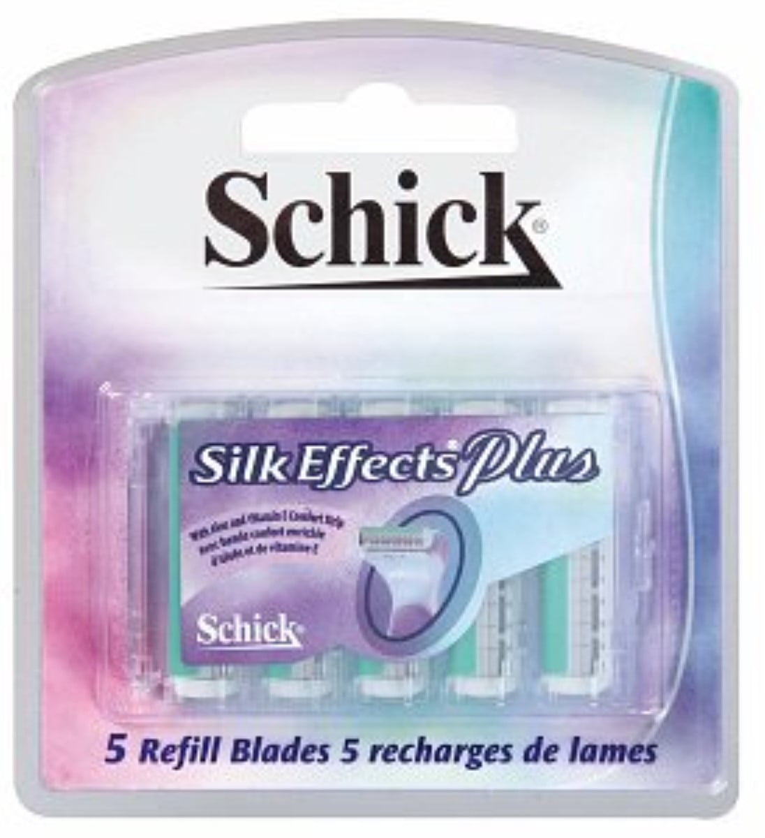 Schick Silk Effects Plus Refill Blades with Aloe 5 ea (Pack of 3