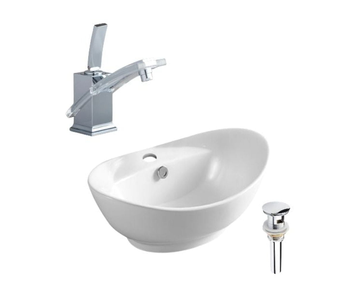 DROP Bath and Kitchen DR091319 Bathroom Vessel Sink Set