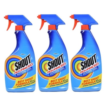 Shout Advanced Acting Gel, Laundry Stain Remover, 22 Ounce (Pack of 3)