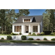 The House Designers: THD-4366 Builder-Ready Blueprints to Build an Affordable Compact Cottage House Plan with Slab Foundation (5 Printed Sets)