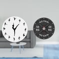 thumbnail image 2 of Reloj De Pared Con Diseño De Bailarina De Ballet, Silencioso, 3D, Para Entrenamiento De Levantamiento De Pesas, Para El Hogar Y La Oficina, 2 of 8