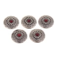 thumbnail image 2 of Rongfmy 5x Western Concha Buttons Flower Rivets to Screws Button Vintage Turquoise B # B, 2 of 7