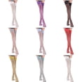 thumbnail image 5 of Women Socks Thigh High Stockings Antiskid Silicone Lace Stay Up Semi Sheer Pantyhose Cute Socks for Women, 5 of 6