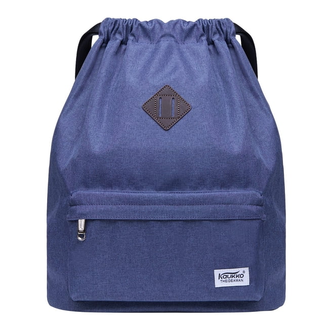 KAUKKO Cordón Deportes Mochila Gimnasio Yoga Bolsa Hombro Mochila para Hombres y Mujeres KAUKKO K1031-Blue