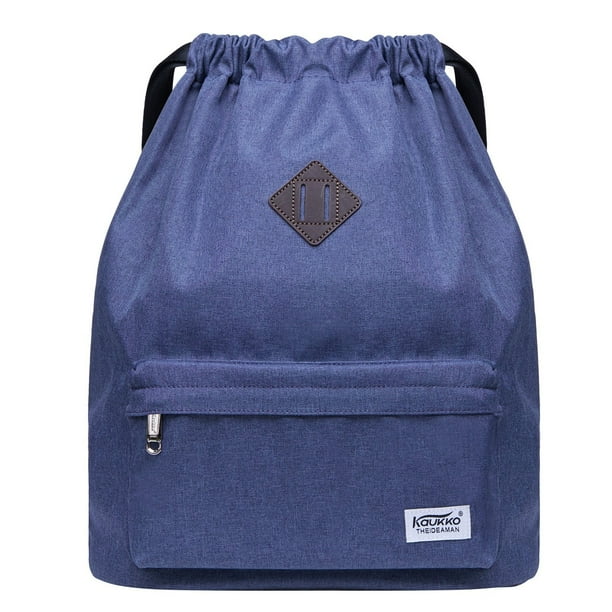 KAUKKO Cordón Deportes Mochila Gimnasio Yoga Bolsa Hombro Mochila para Hombres y Mujeres KAUKKO K1031-Blue