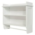 thumbnail image 3 of Open Box Redmon Contemporary Country Floating Wooden Wall Shelf with Towel Bar, 3 of 5