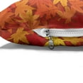 thumbnail image 4 of Orange Pet Bed, Colorful Autumn Fall Season Maple Leaves in Unusual Designs Nature Print, Chew Resistant Pad for Dogs and Cats Cushion with Removable Cover, 24" x 39", Burnt Orange, by Ambesonne, 4 of 4
