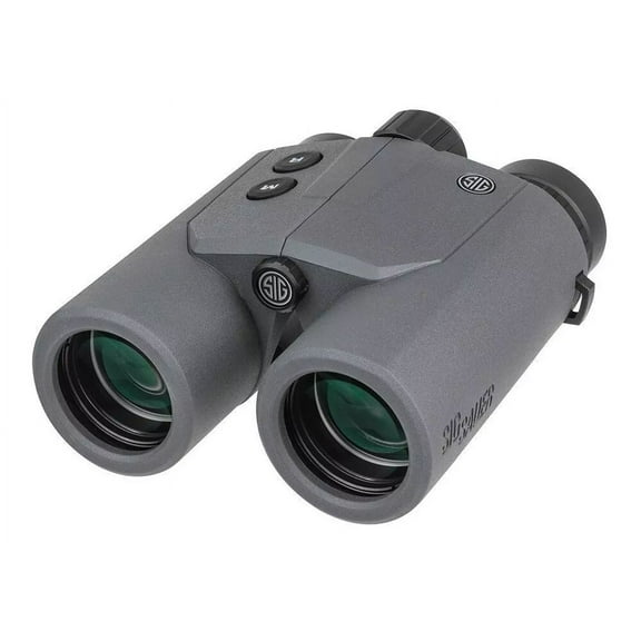 SIG SAUER Hunting Targeting Precise Versatile Anti-Reflection Illuminated Display Canyon 10x42mm Laser Rangefinding Binoculars, Gray
