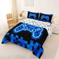 thumbnail image 2 of jejeloiu Gamepad Games Lover Queen Comforter Set,Pixel Miner Grid Bedding Comforter Set For Boy Women Reversible 3 Pieces, 2 of 7