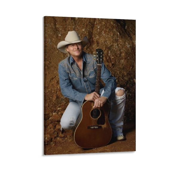 Alan Jackson Art Country Singer Poster (3) Poster Cool Artworks Painting Wall Art Canvas Prints Hanging Picture Home Decor Posters Gift 12x18inch(30x45cm)