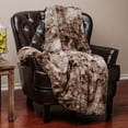 thumbnail image 6 of Chanasya Super Soft Fuzzy Faux Fur Queen Bed Blankets - Fluffy Plush Lightweight Cozy Snuggly with Reversible Sherpa for Living Room Bedroom - Brown Fall Winter Home Bedding (Queen) Chocolate Blanket, 6 of 7