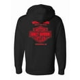 thumbnail image 2 of Harley-Davidson Men's Oath #1 RWB Pullover Fleece Hoodie, Solid Black (M), Harley Davidson, 2 of 2