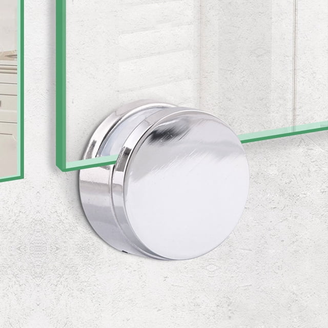 BEADCEST 8Set Wall Mirror Clips for Home Decoration Zinc Alloy Circular Bracket 2.70X2.70X1.40in