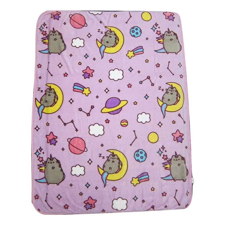 Pusheen throw blanket clearance