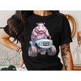 thumbnail image 2 of Funny Hippo Driving Monster Truck Gift for Men Women Kids T-Shirt Cute Hippo Monster Truck Birthday Holiday Presents Tshirt, 2 of 10