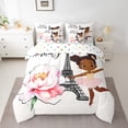 thumbnail image 2 of YST Kawaii Black Girl 7-Piece Bedding Set, Dance Theme, Full Size, 2 of 4