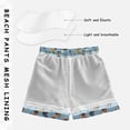 thumbnail image 3 of FORMRS Boys Swim Trunks Quick Dry Mesh Lining Beach Boardshorts, Sizes XS-XL, Blue Hockey Pattern, 3 of 7