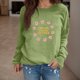 thumbnail image 2 of Gibobby Sudaderas para Mujer Sudadera de manga larga para mujer estilo casual cuello redondo ajuste holgado para regalos(Verde,G), 2 of 5