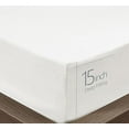 thumbnail image 2 of Queen Fitted Sheet Only - Soft & Comfy 100% Cotton- By Crescent Bedding (Queen , White), 2 of 6