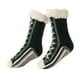 thumbnail image 1 of Calcetines de invierno para suelo: calcetines forrados de forro polar extra gruesos para mujeres y hombres, calcetines antideslizantes cálidos para suelos fríos, 1 of 5