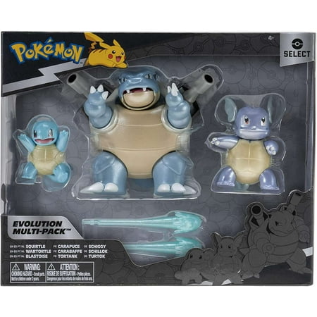 Pokemon Select Squirtle, Wartortle & Blastoise Evolution Multi-Pack