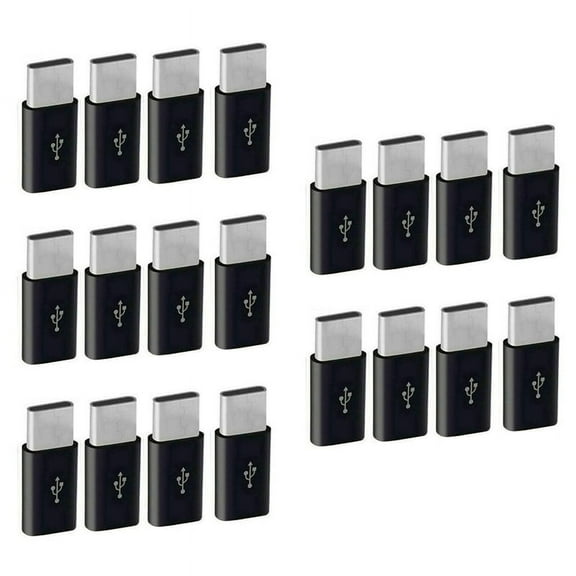 20X Micro-USB to Usb C Adapter, Mini to Typec Charging Adapter, Usb Type C Adapter Conversion Connector with Resistor