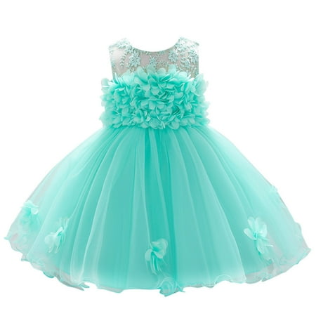 

Birthday Gown Pageant Floral Girls Bridesmaid Baby Party Wedding Princess Dress Girls Dress&Skirt Toddler Girl 5t