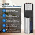 thumbnail image 6 of WATICE Self-Cleaning Bottom Loading Water Cooler Water Dispenser - 3 Temperature Settings - Hot, Cold & Room Water, Durable Stainless Steel Construction, Child Safety Lock - UL Listed, 6 of 7