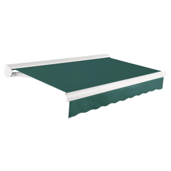 Awntech 10' x 8' Full Cassette Right Motorized Patio Retractable Awning, Forest