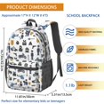 thumbnail image 3 of Police and Helicopter White Pattern 17" Waterproof Oxford School Backpacks for Teens, S-Shape Padded Straps, for School, Travel, Hiking, Camping, 3 of 4