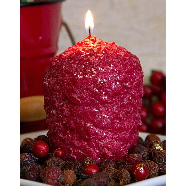 Warm Glow Candle Co. 5 oz. HandDipped CRANBERRY STARDUST Oversized