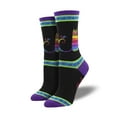 thumbnail image 2 of Socksmith Ladies Laurel Burch Rainbow Cat Graphic Socks, 2 of 2